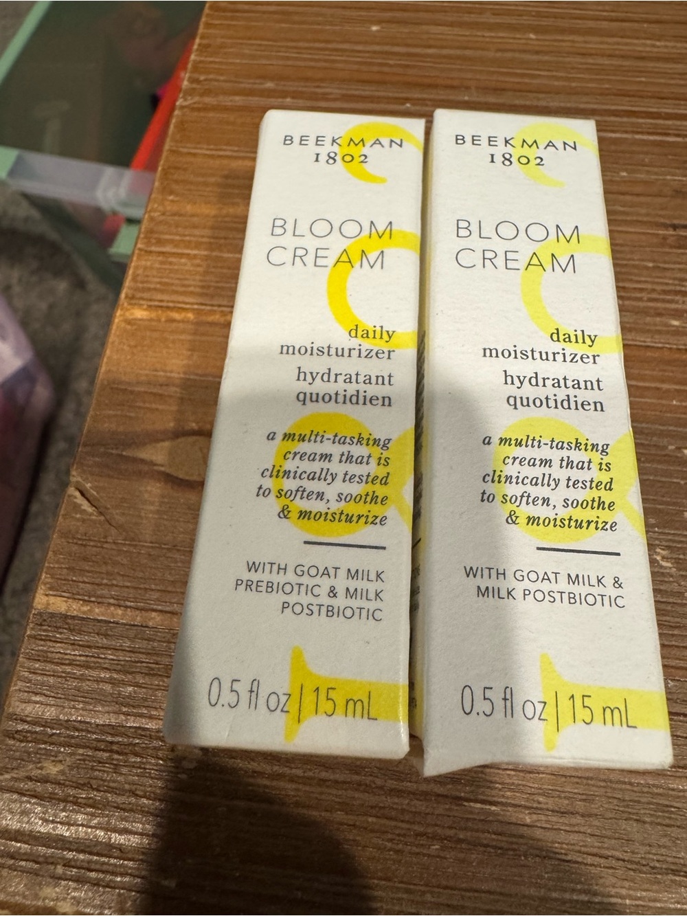 2-Beekman 1802 Bloom Cream Daily Moisturizer with Goat Milk & Niacinamide 0.5 fl